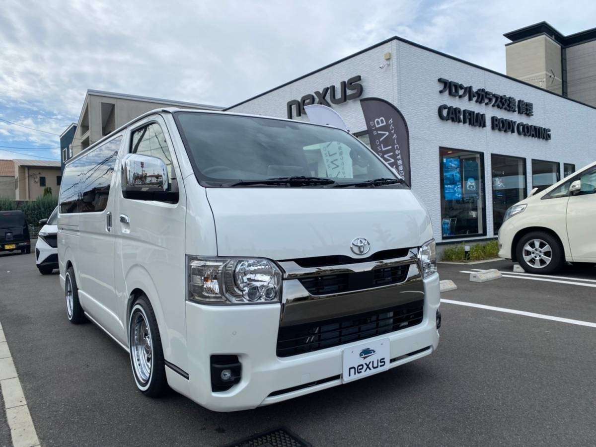 岡山市のお客様です。コーティング(ダイヤモンドハイブリッド) ハイエース (新車)