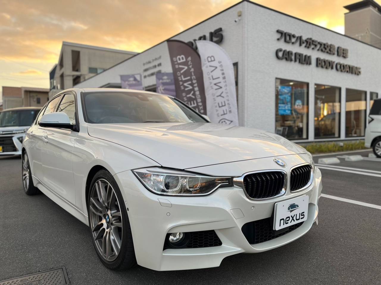 勝田郡奈義町からのお客様にカーフィルム(1%重ね貼り)BMW 3シリーズ 2023/01/6