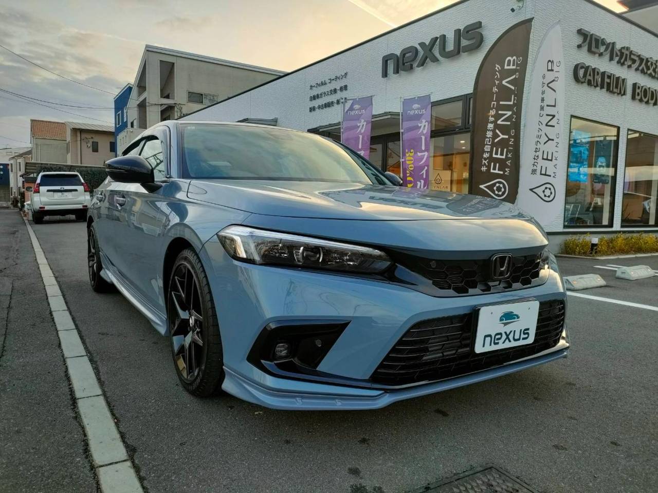 岡山市のお客様にコーティング(ダイヤモンドプレミアム)+カーフィルム 新車 シビック
