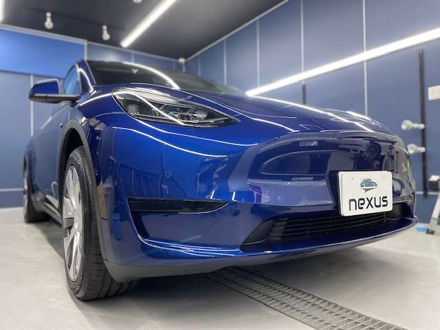 倉敷市のお客様にコーティング(HEAL LITE)teslaモデルY 2023/02/6