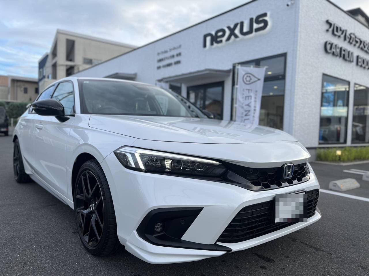 岡山市のお客様にコーティング(プレミアム) 新車シビック 2023/08/22