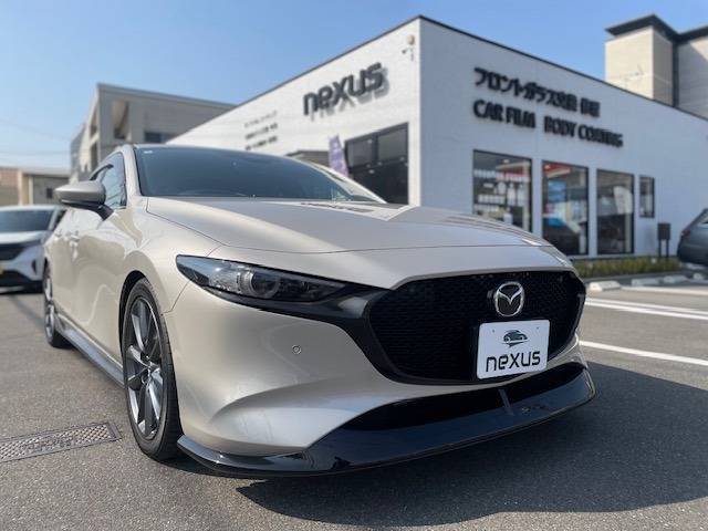 岡山市のお客様にカーフィルム(シルフィード15%) MAZDA3